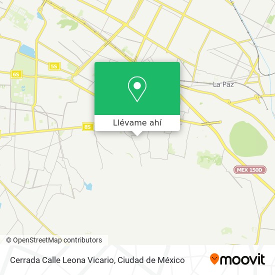 Mapa de Cerrada Calle Leona Vicario
