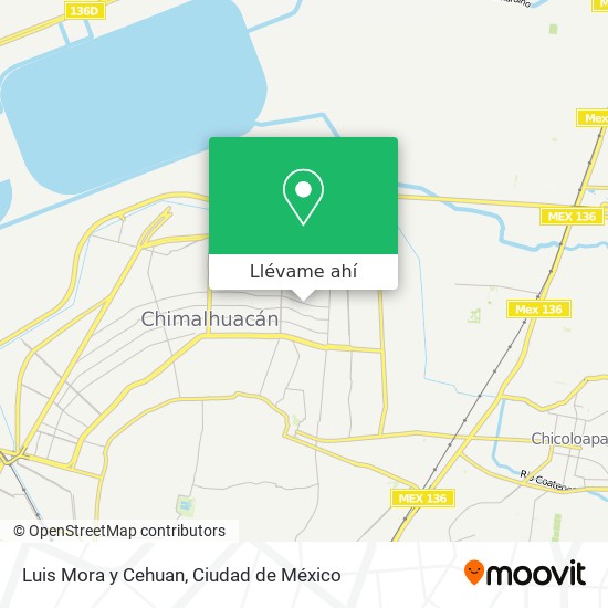 Mapa de Luis Mora y Cehuan