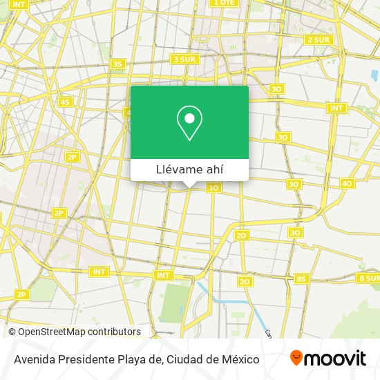 Mapa de Avenida Presidente Playa de