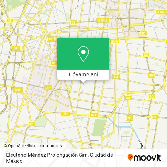 Mapa de Eleuterio Méndez Prolongación Sim