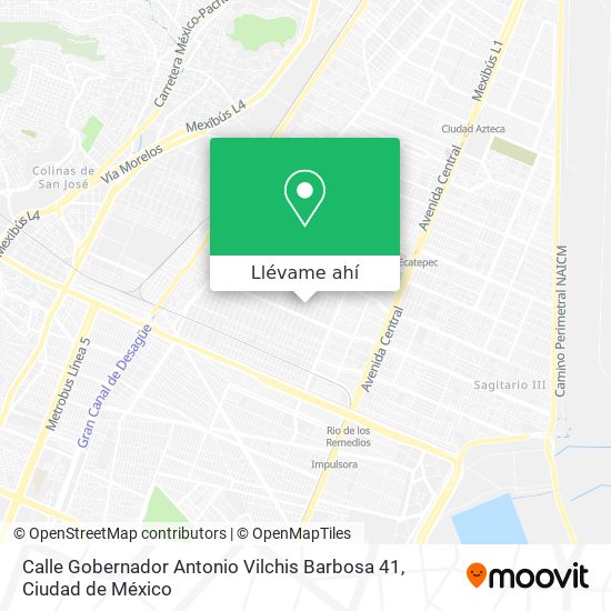 Mapa de Calle Gobernador Antonio Vilchis Barbosa 41