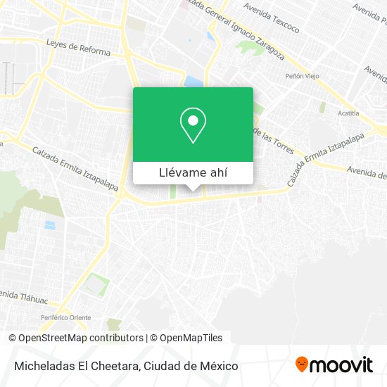 Mapa de Micheladas El Cheetara
