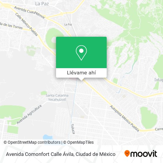 Mapa de Avenida Comonfort Calle Ávila