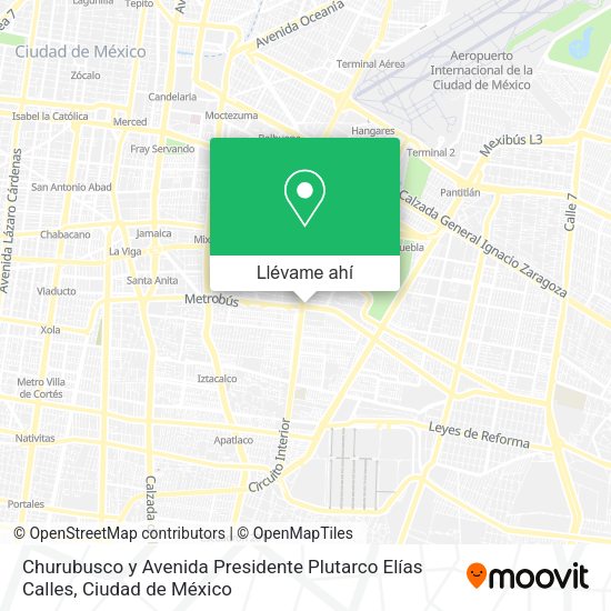 ¿Cómo llegar a Churubusco y Avenida Presidente Plutarco Elías Calles en Cuauhtémoc en Autobús o