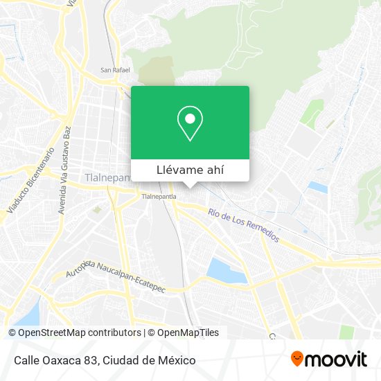 Mapa de Calle Oaxaca 83