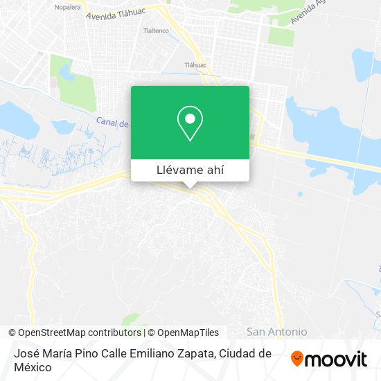 Mapa de José María Pino Calle Emiliano Zapata