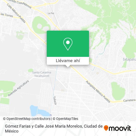 Mapa de Gómez Farías y Calle José María Morelos