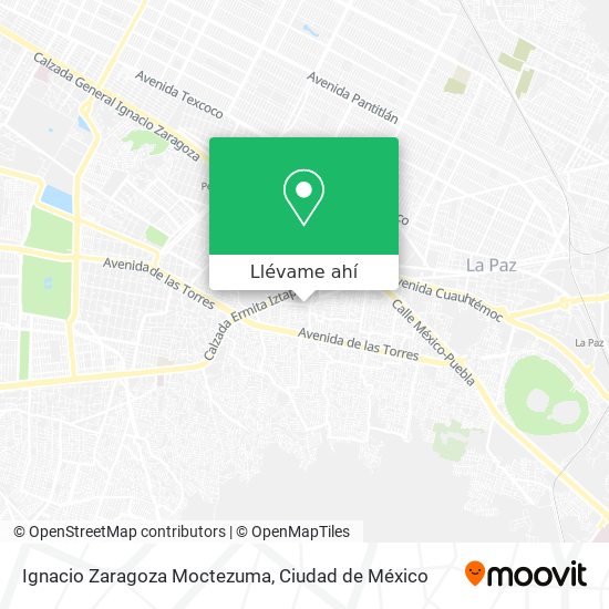 Mapa de Ignacio Zaragoza Moctezuma