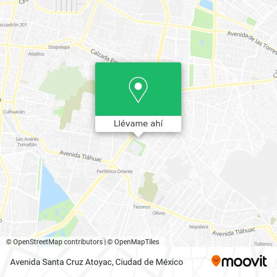 Mapa de Avenida Santa Cruz Atoyac