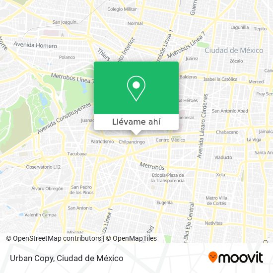 Mapa de Urban Copy