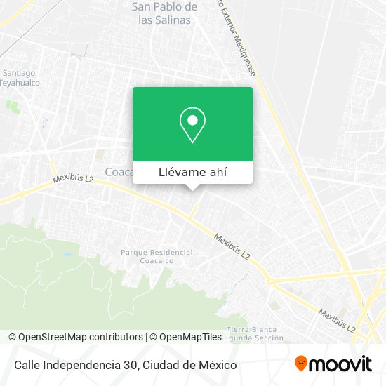 Cómo llegar a Calle Independencia 30 en Tultepec en Autobús?