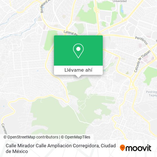 Mapa de Calle Mirador Calle Ampliación Corregidora