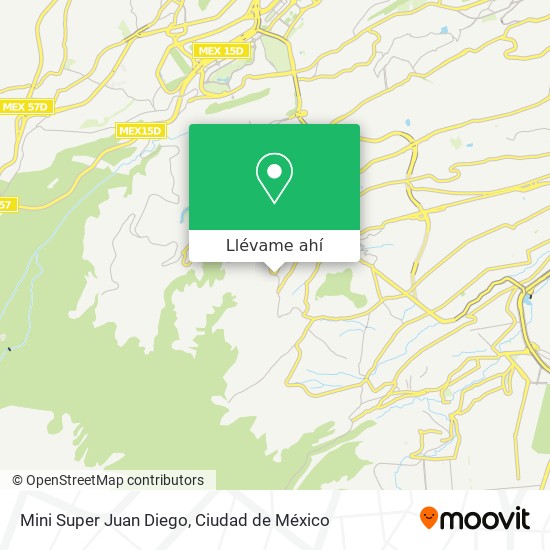 Mapa de Mini Super Juan Diego