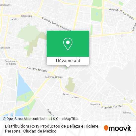 Mapa de Distribuidora Rosy Productos de Belleza e Higiene Personal