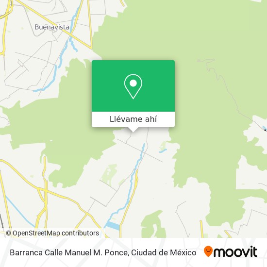Mapa de Barranca Calle Manuel M. Ponce