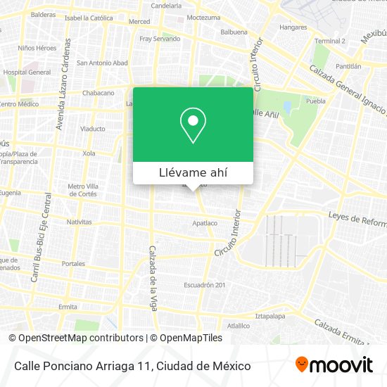 Mapa de Calle Ponciano Arriaga 11