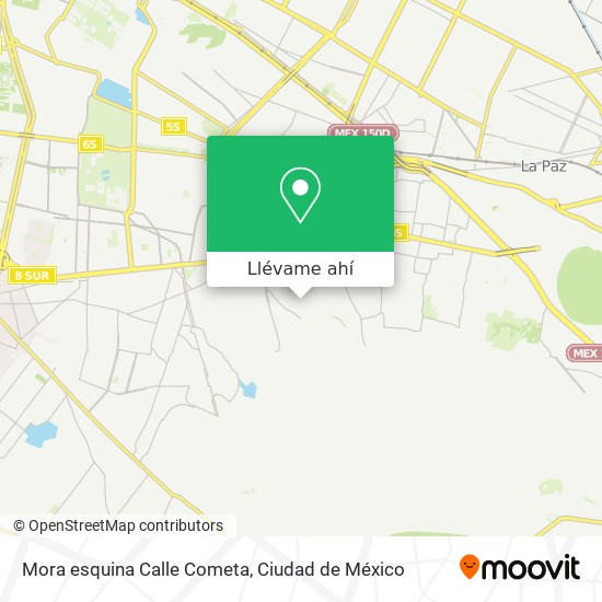 Mapa de Mora esquina Calle Cometa