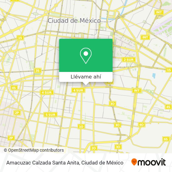 Mapa de Amacuzac Calzada Santa Anita