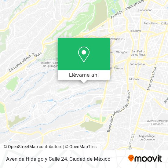 Mapa de Avenida Hidalgo y Calle 24
