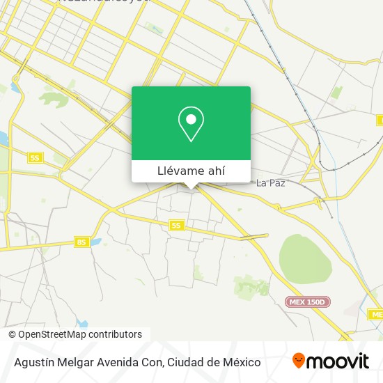 Mapa de Agustín Melgar Avenida Con