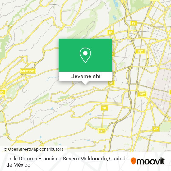 Mapa de Calle Dolores Francisco Severo Maldonado