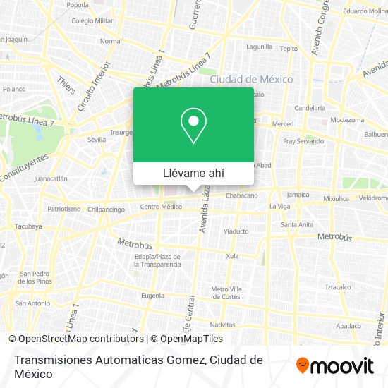 Mapa de Transmisiones Automaticas Gomez