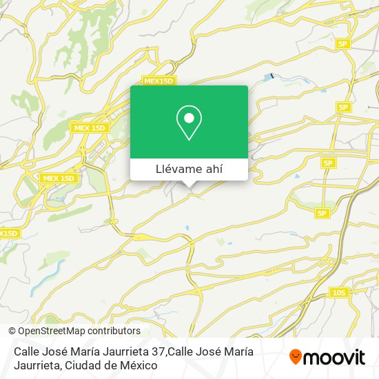 Mapa de Calle José María Jaurrieta 37,Calle José María Jaurrieta