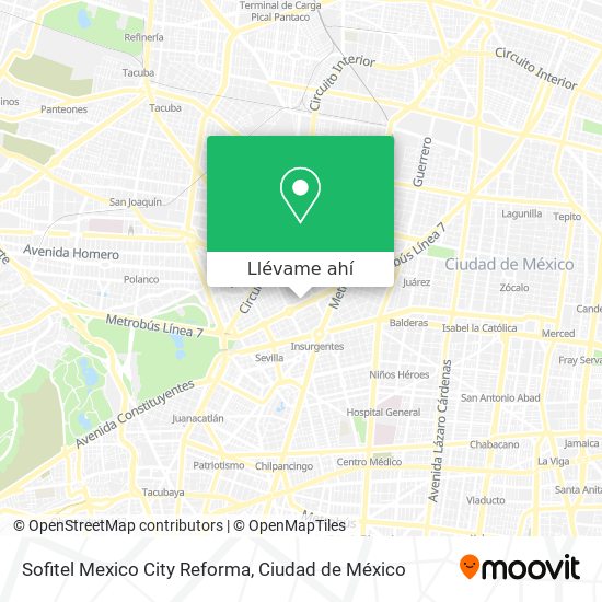 Mapa de Sofitel Mexico City Reforma