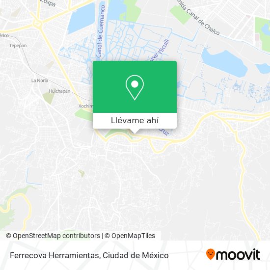 Mapa de Ferrecova Herramientas