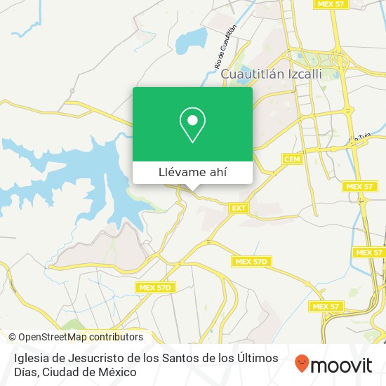 Mapa de Iglesia de Jesucristo de los Santos de los Últimos Días, Avenida Miguel Hidalgo Granjas Lomas de Guadalupe