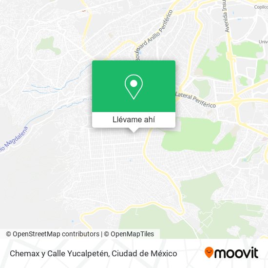 Mapa de Chemax y Calle Yucalpetén