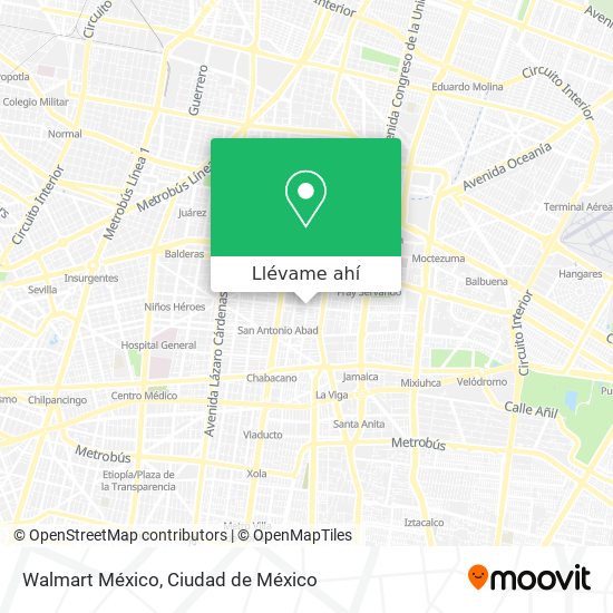 Mapa de Walmart México