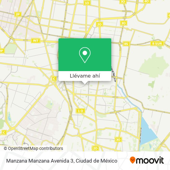 Mapa de Manzana Manzana Avenida 3