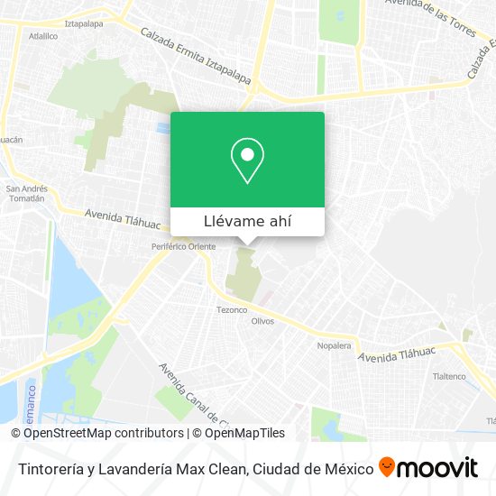 Mapa de Tintorería y Lavandería Max Clean