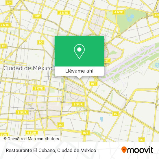 Mapa de Restaurante El Cubano