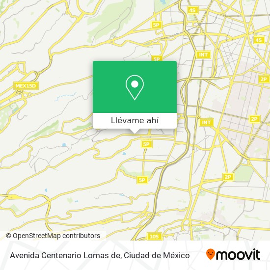 Mapa de Avenida Centenario Lomas de