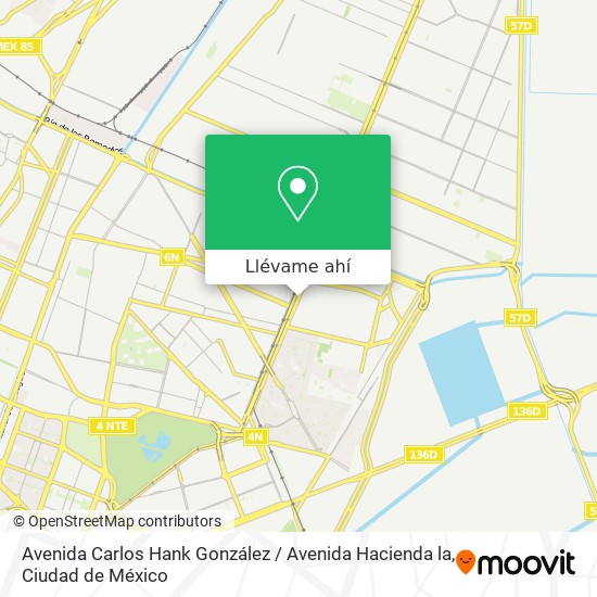 Mapa de Avenida Carlos Hank González / Avenida Hacienda la