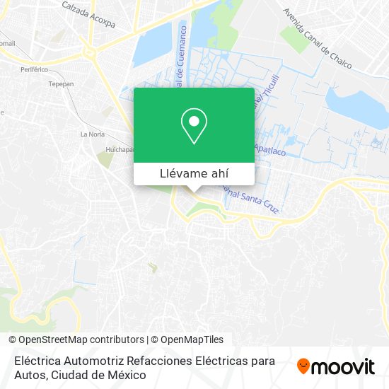 Mapa de Eléctrica Automotriz Refacciones Eléctricas para Autos