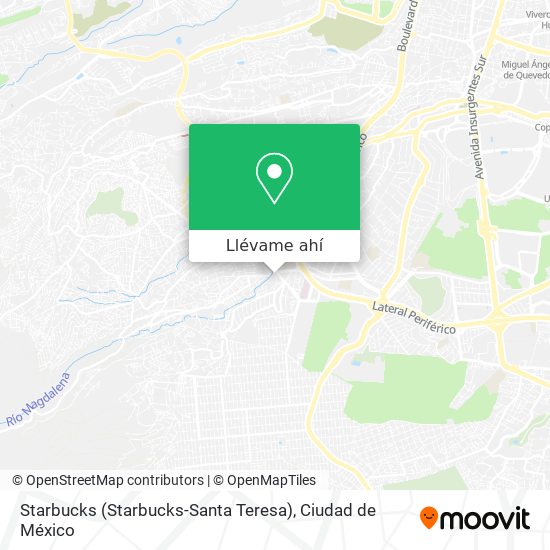 Mapa de Starbucks (Starbucks-Santa Teresa)