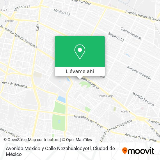 Mapa de Avenida México y Calle Nezahualcóyotl