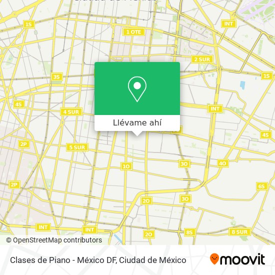 Mapa de Clases de Piano - México DF