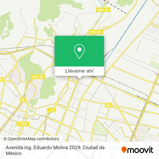 Mapa de Avenida Ing. Eduardo Molina 2029
