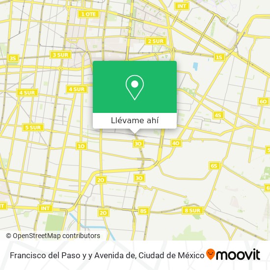 Mapa de Francisco del Paso y y Avenida de