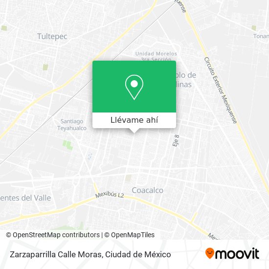 Mapa de Zarzaparrilla Calle Moras