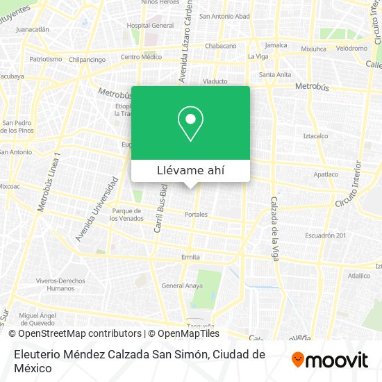 Mapa de Eleuterio Méndez Calzada San Simón