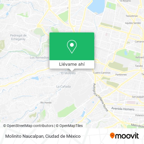 Mapa de Molinito Naucalpan