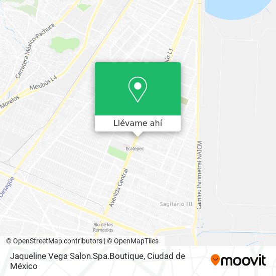 Mapa de Jaqueline Vega Salon.Spa.Boutique