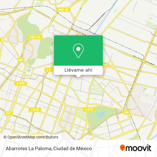 Mapa de Abarrotes La Paloma