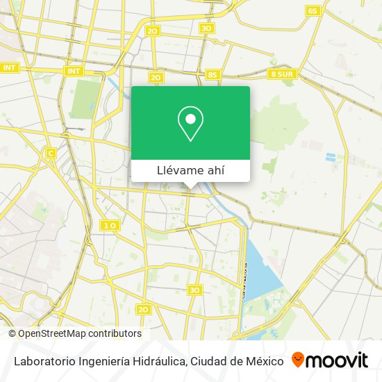 Mapa de Laboratorio Ingeniería Hidráulica