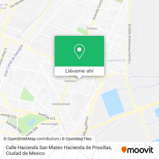 Mapa de Calle Hacienda San Mateo Hacienda de Presillas